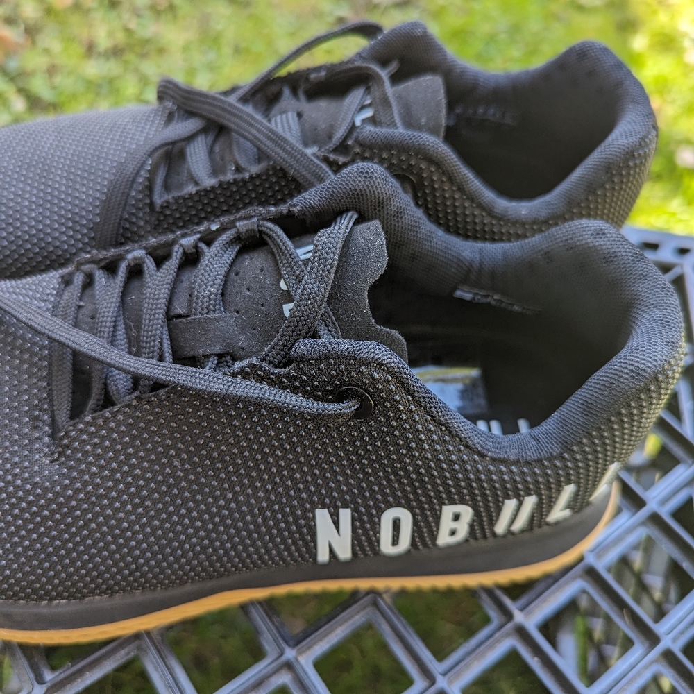 Nobull black/gum trainers